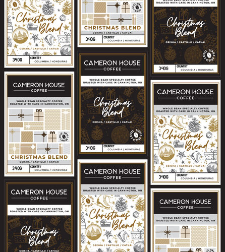 Cameron House coffee labels